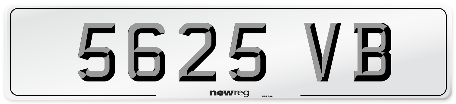 5625 VB Number Plate from New Reg